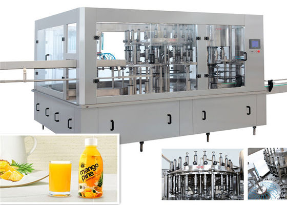 Chiny Napędzana elektrycznie monoblokowa maszyna do napełniania płynem / sprzęt do butelkowania soku z mango dostawca